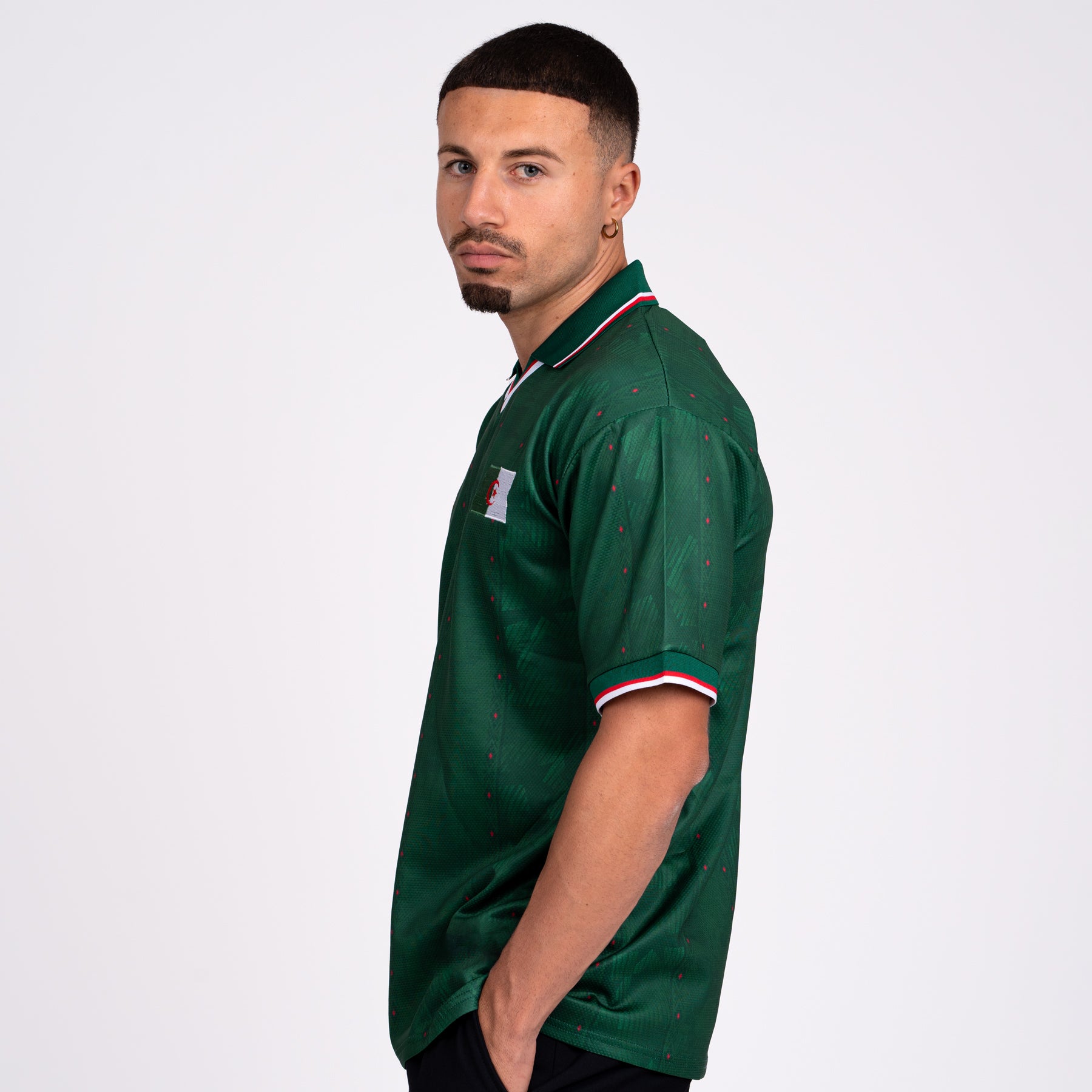 Algeria Heritage Retro Custom Football Jersey Model Side