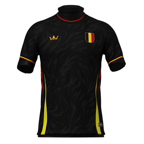 Belgium Heritage Black Custom Football Jersey