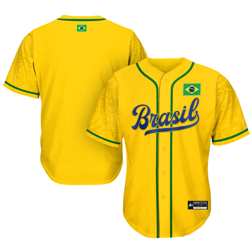 Brazil Heritage Baseball Jersey Yellow