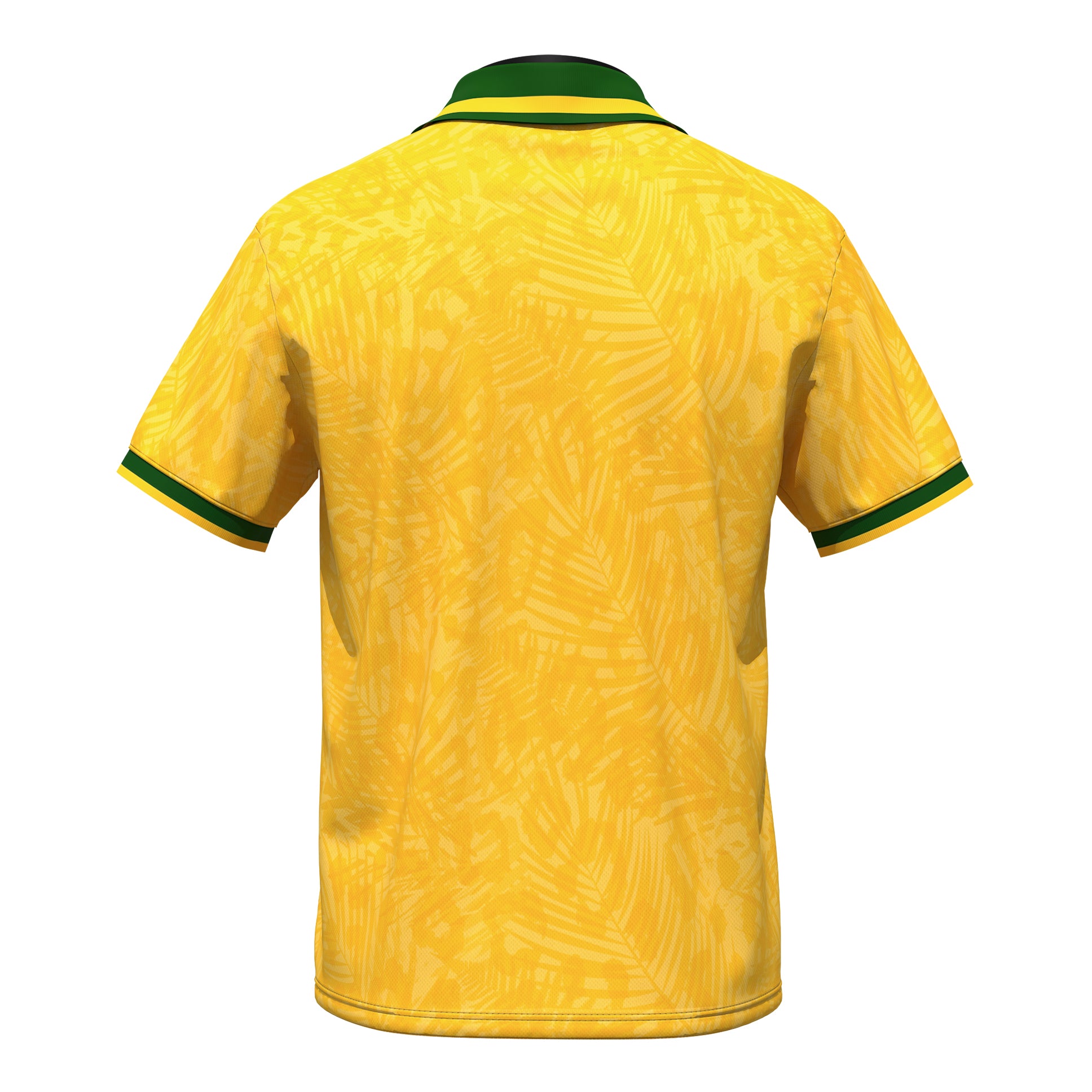 Brazil Heritage Retro Custom Football Jersey Back