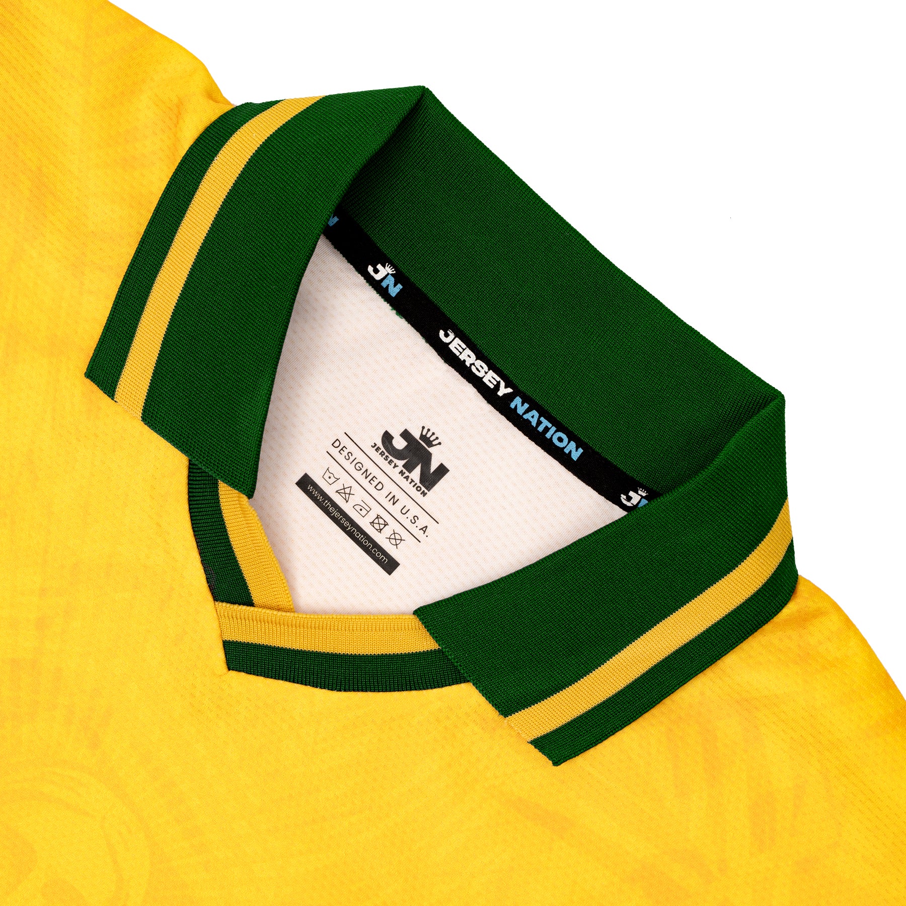 Brazil Heritage Retro Custom Football Jersey World Collars Throwback Embroidered 