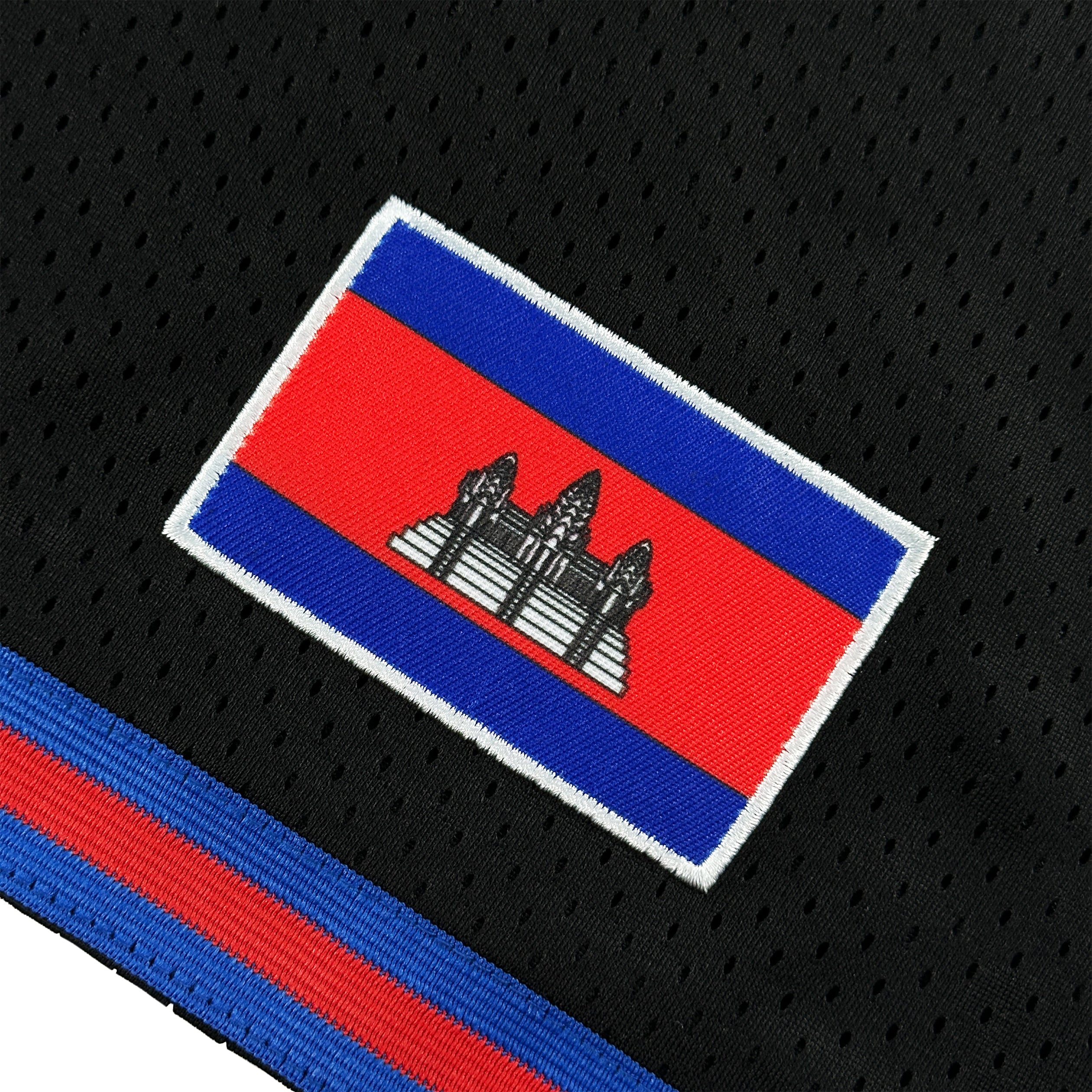 Cambodia Black Basketball Shorts