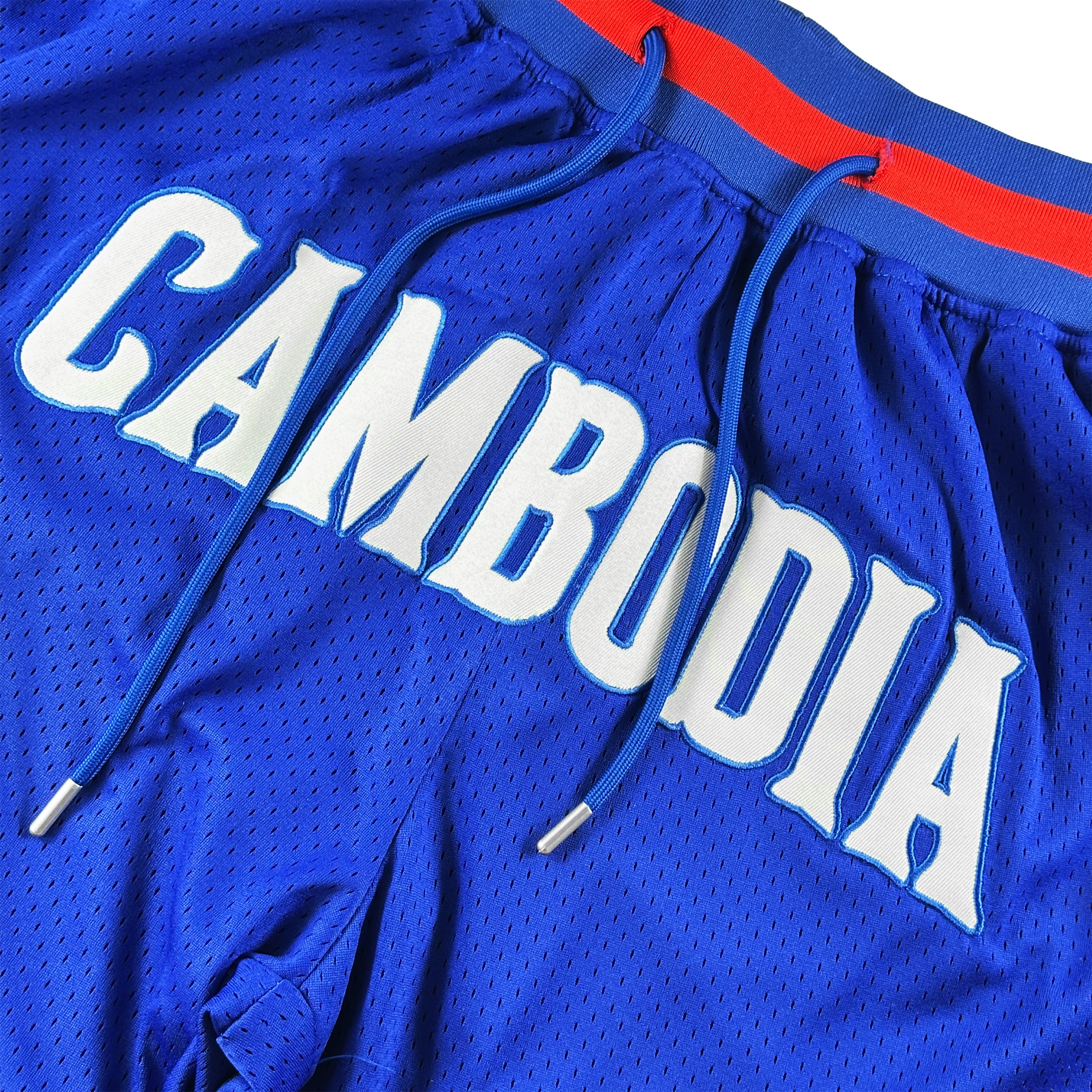 Cambodia Blue Basketball Shorts