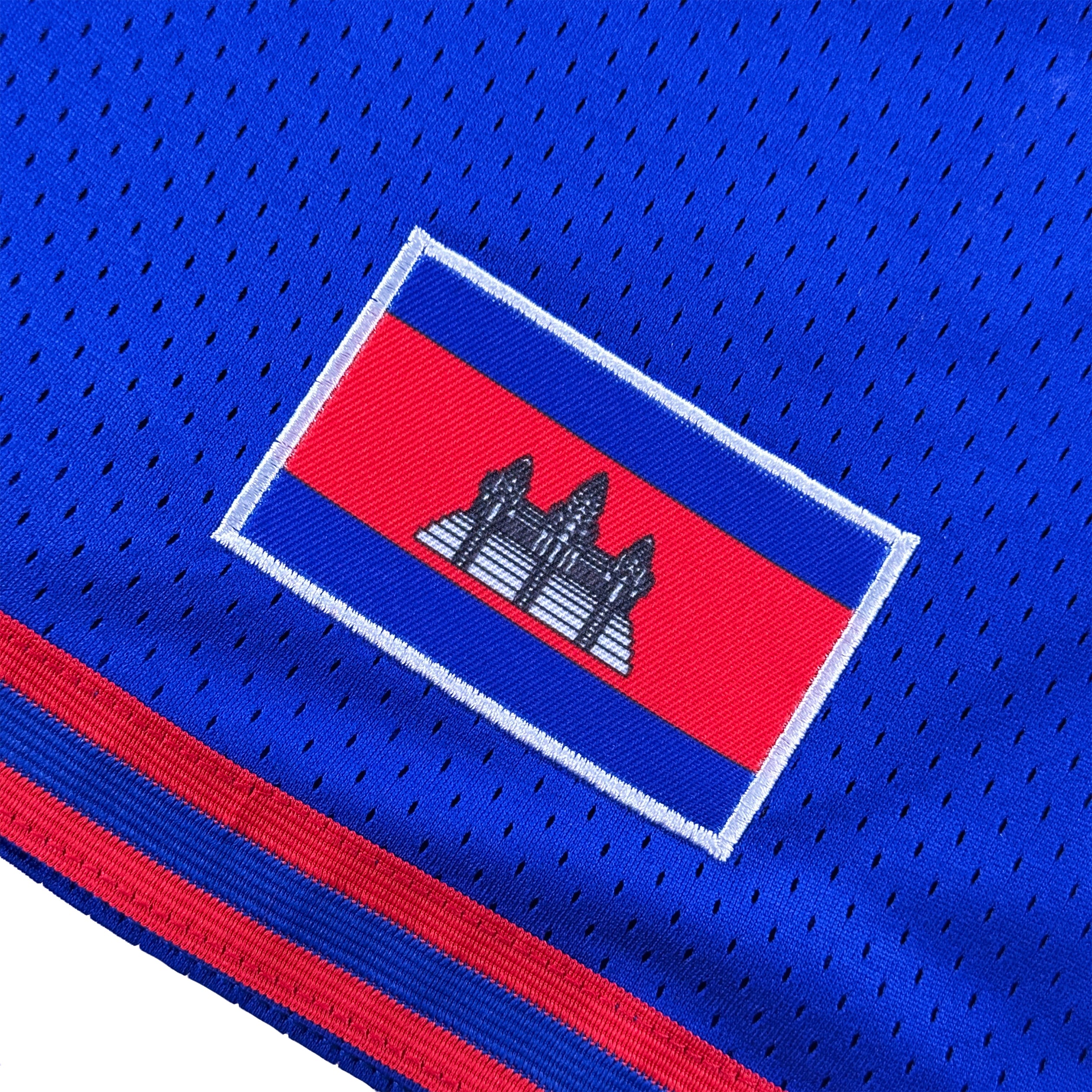 Cambodia Blue Basketball Shorts
