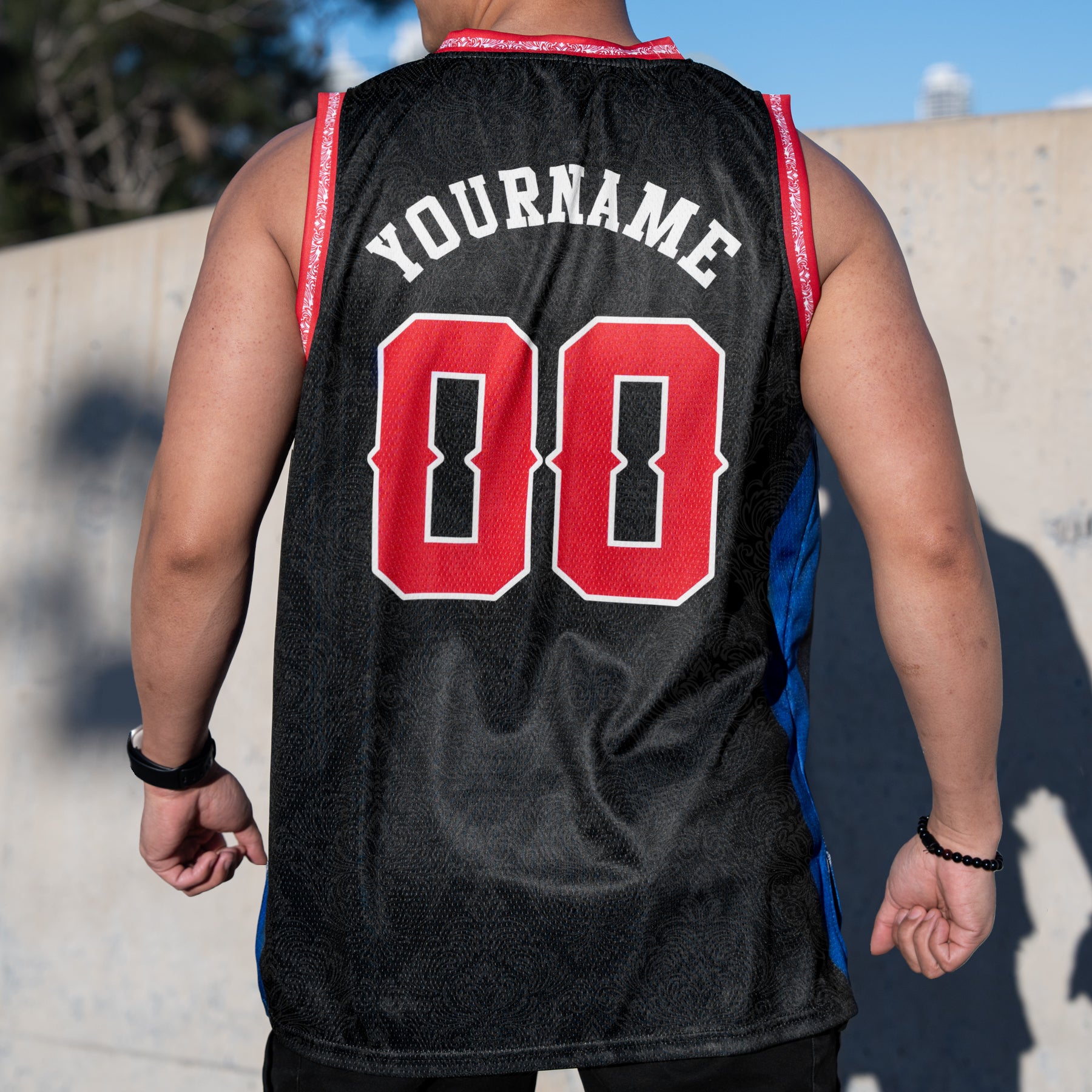 Cambodia Black Heritage Custom Basketball Jersey Model Customized