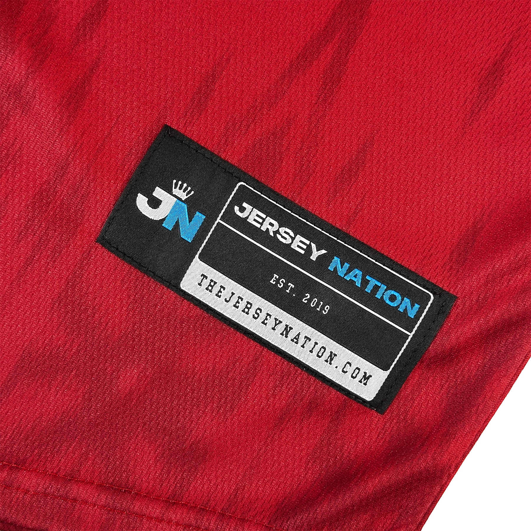 Cambodia Heritage Custom Baseball Red Jersey Closeup Embroidered Khmer