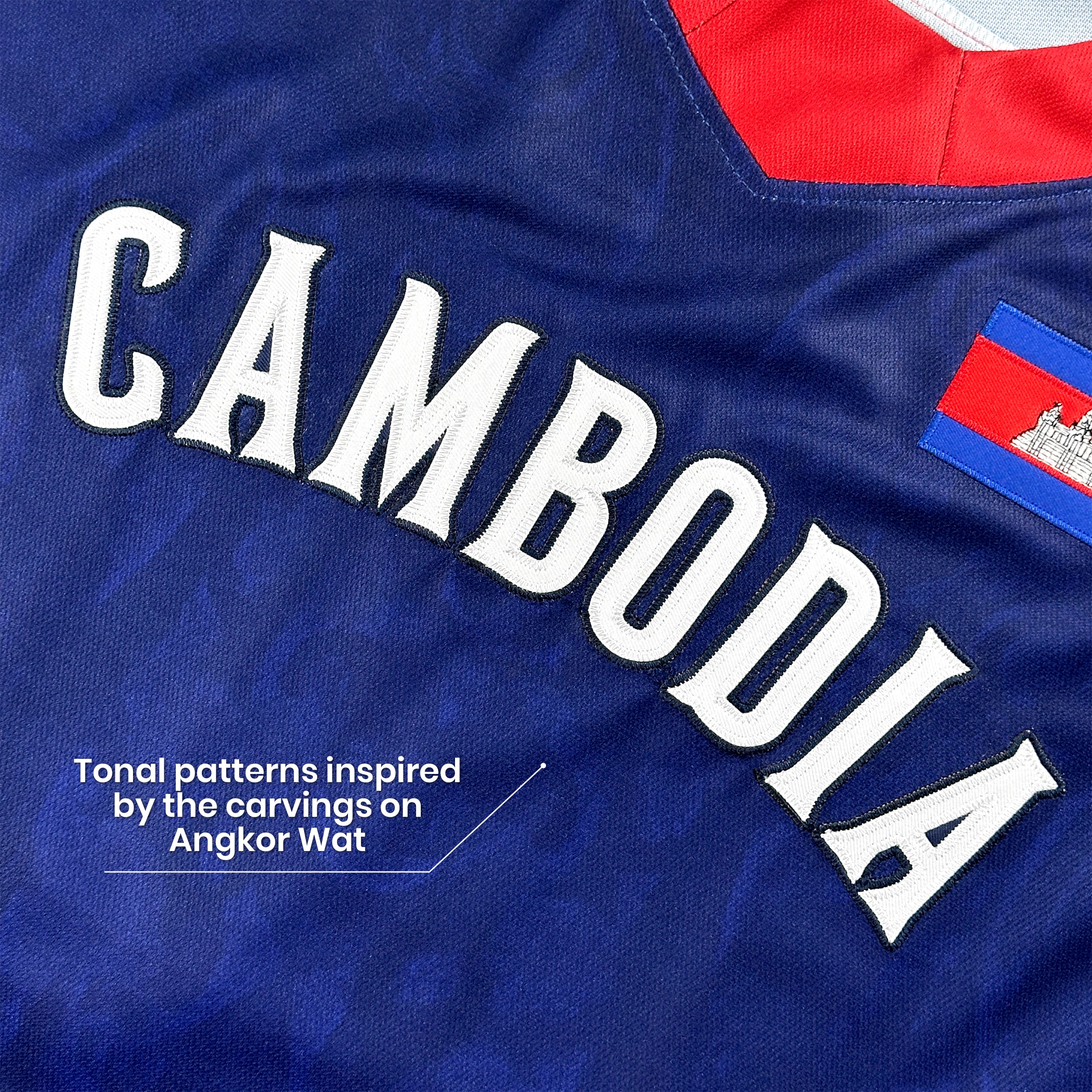 Cambodia Heritage Custom Hockey Jersey Blue