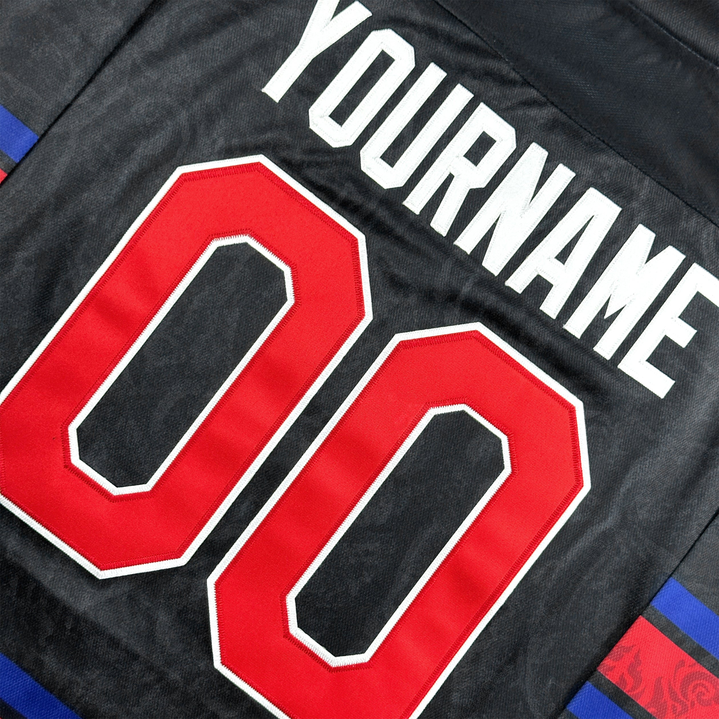 Cambodia Heritage Customized Hockey Jersey Black Embroidered 