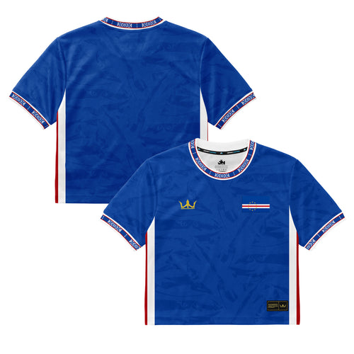 Cape Verde Heritage Cropped Soccer Jersey
