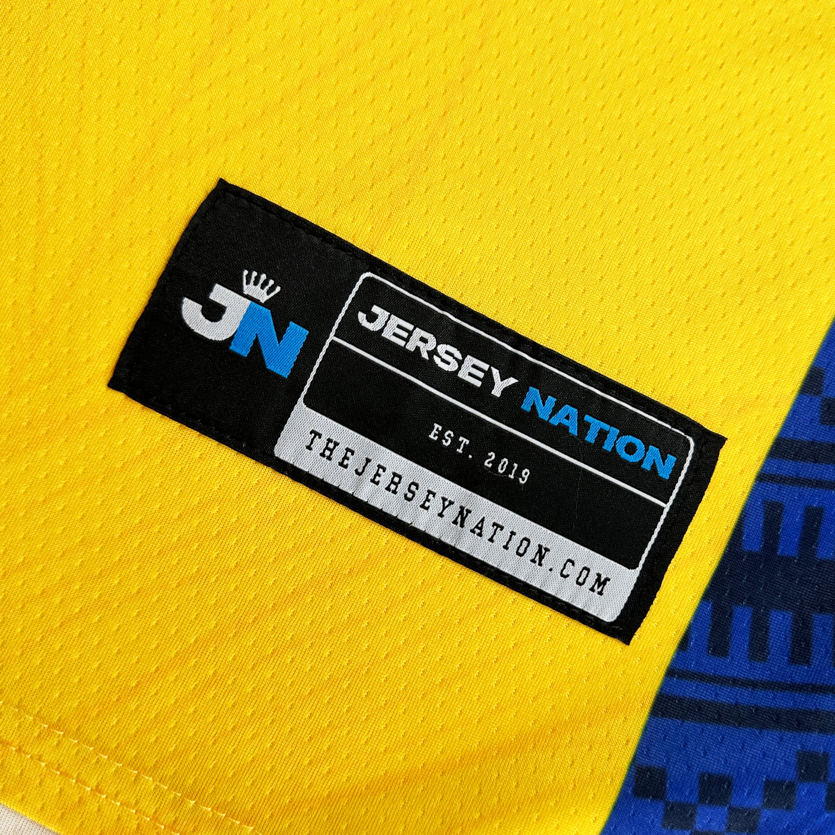 Colombia Heritage Custom Basketball Yellow Jersey Closeup Patch