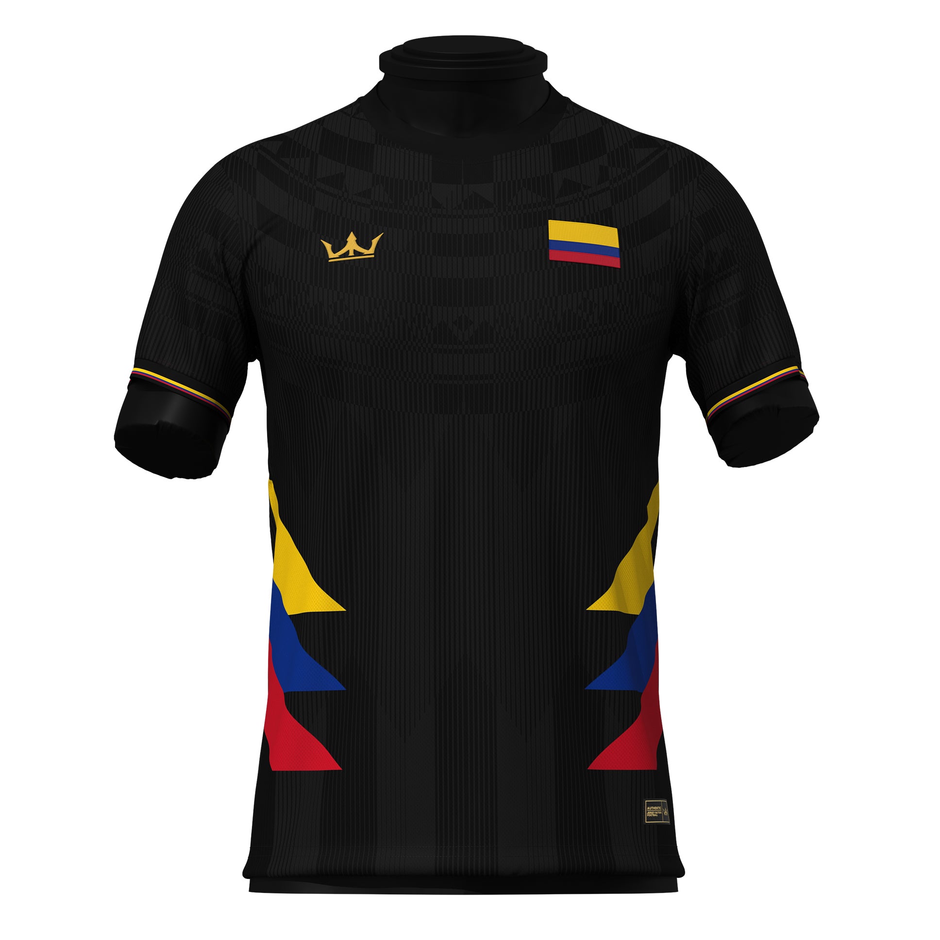 Colombia Heritage Custom Black Football Jersey