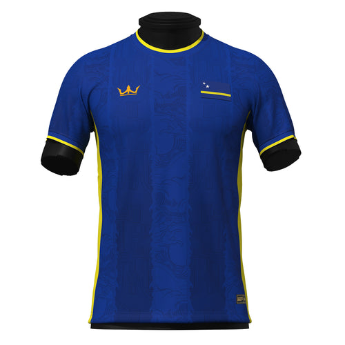 Curaçao Heritage Custom Football Jersey Blue