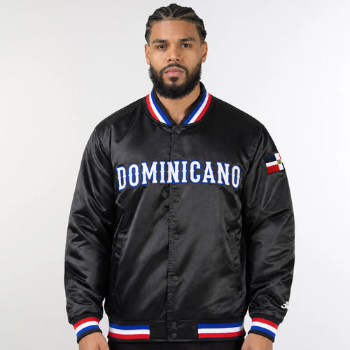Dominican Republic Heritage Satin Bomber Jacket
