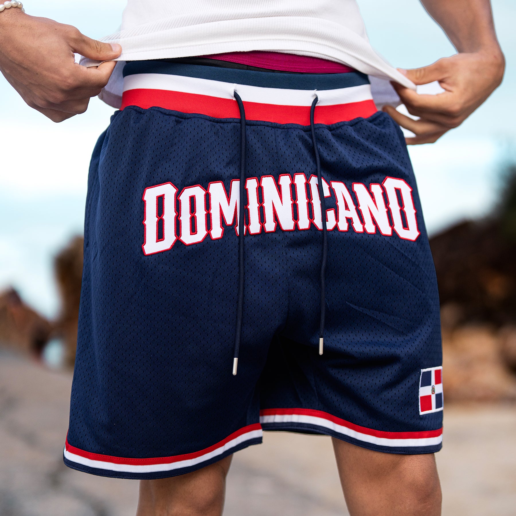 Dominican Republic Navy Blue Basketball Shorts