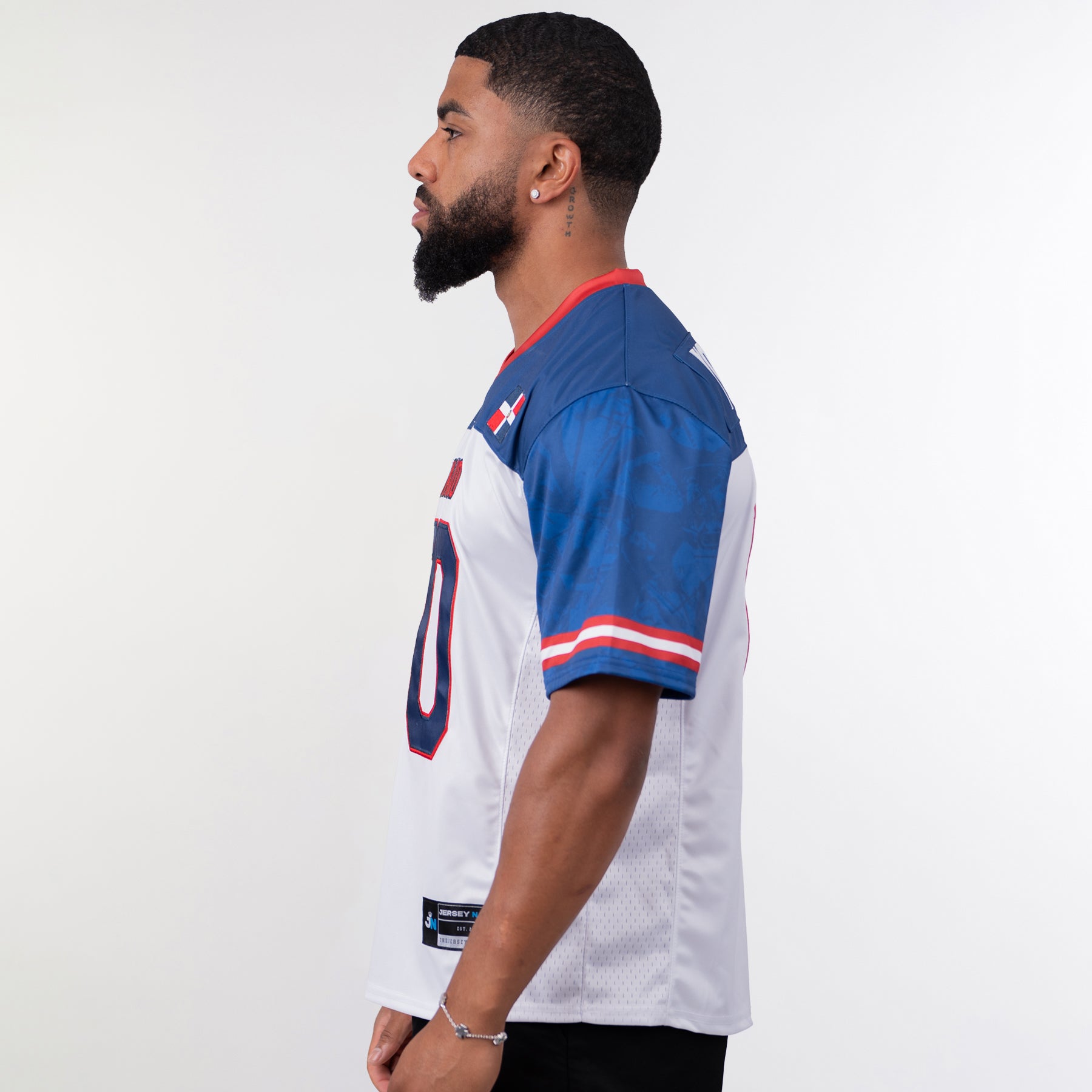 Dominican Republic Heritage Custom Football Jersey
