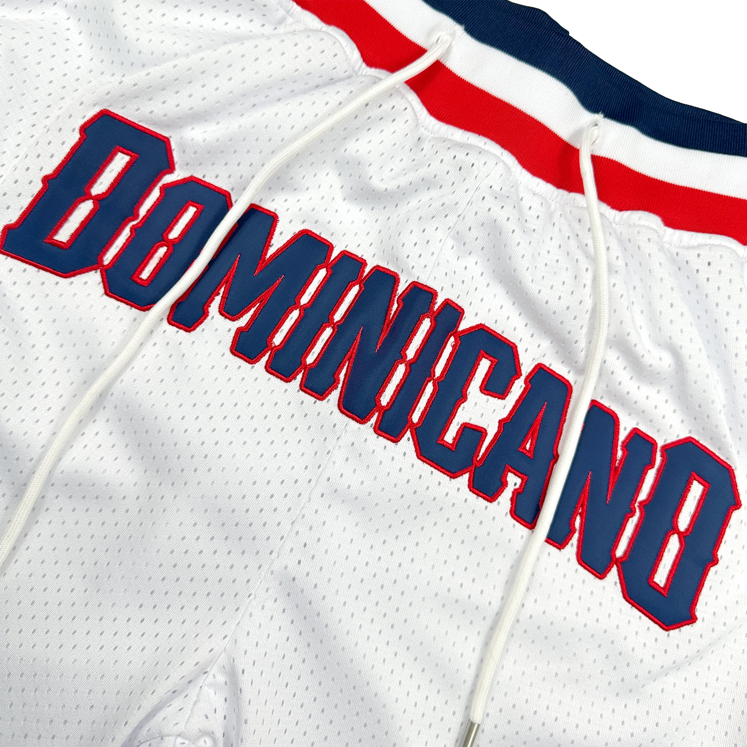Dominican Republic White Basketball Shorts