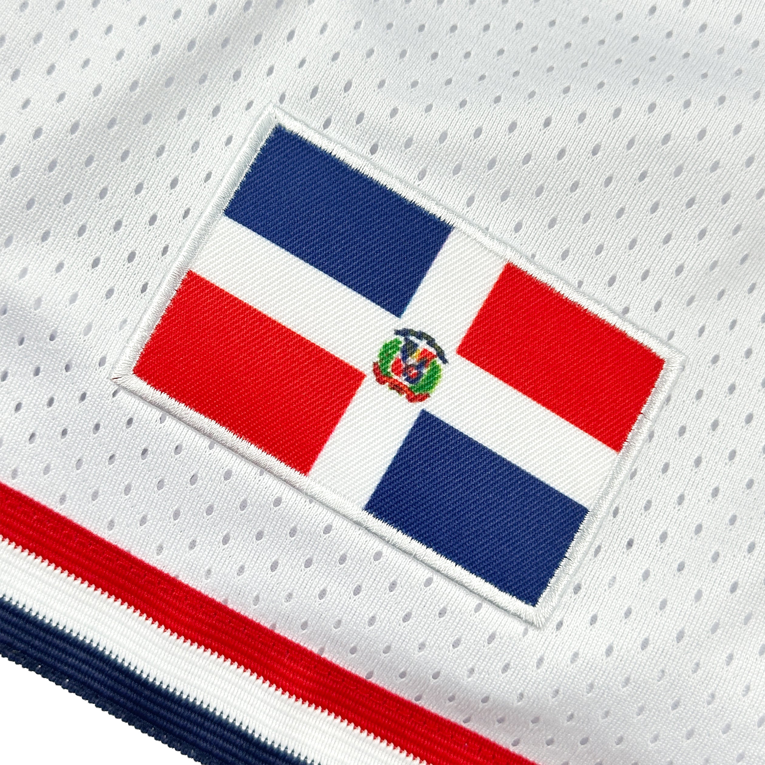 Dominican Republic White Basketball Shorts