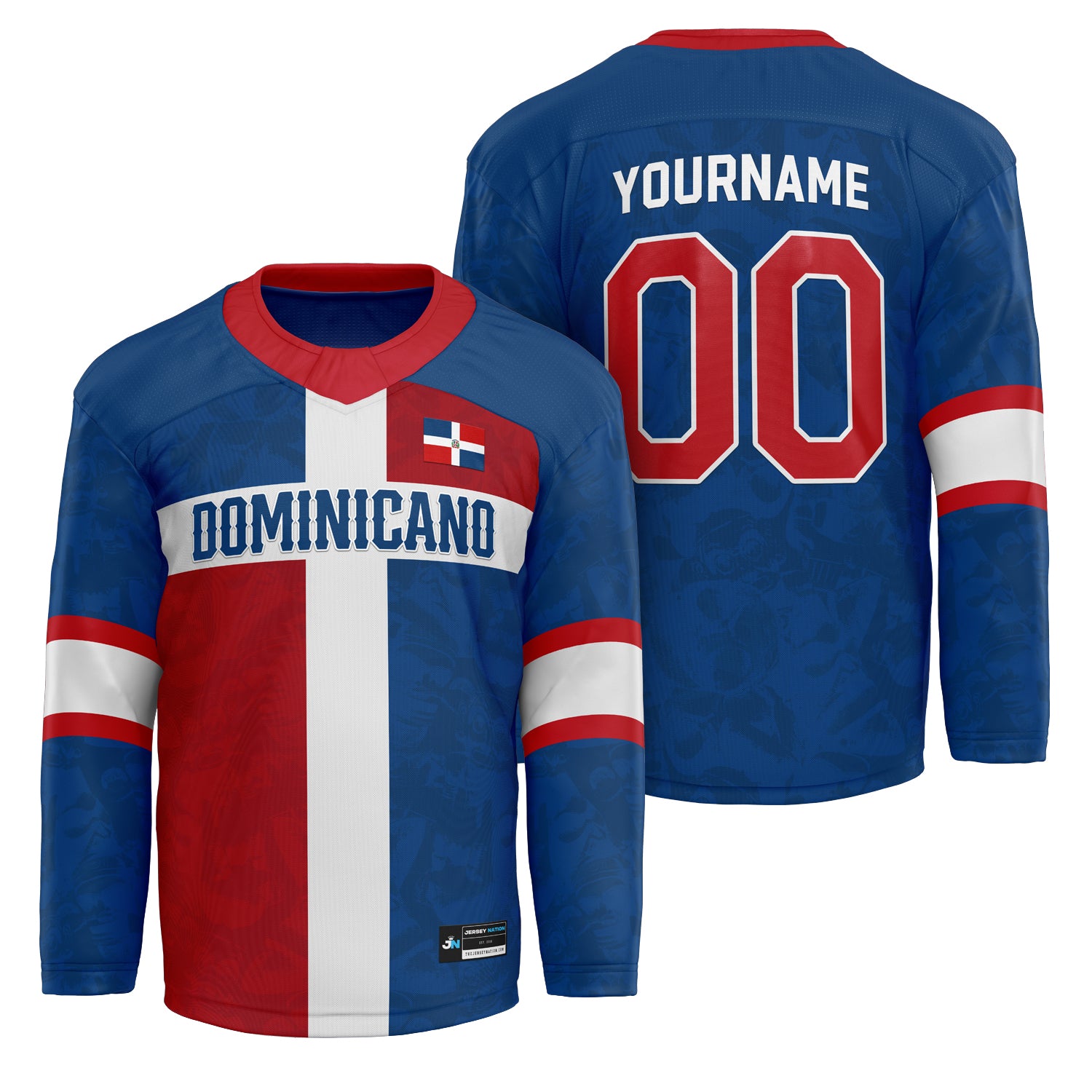 Dominican Republic Custom Hockey Jersey