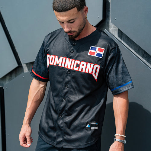 Dominican Republic Heritage Custom Baseball Jersey Black Dominicano Model 