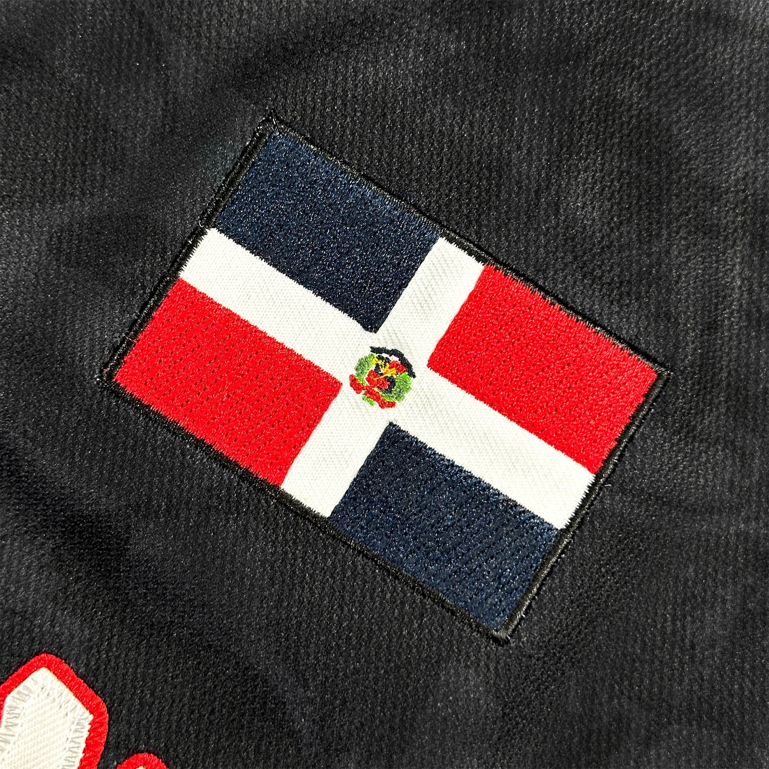 Dominican Republic Heritage Custom Hockey Jersey Black Stitched