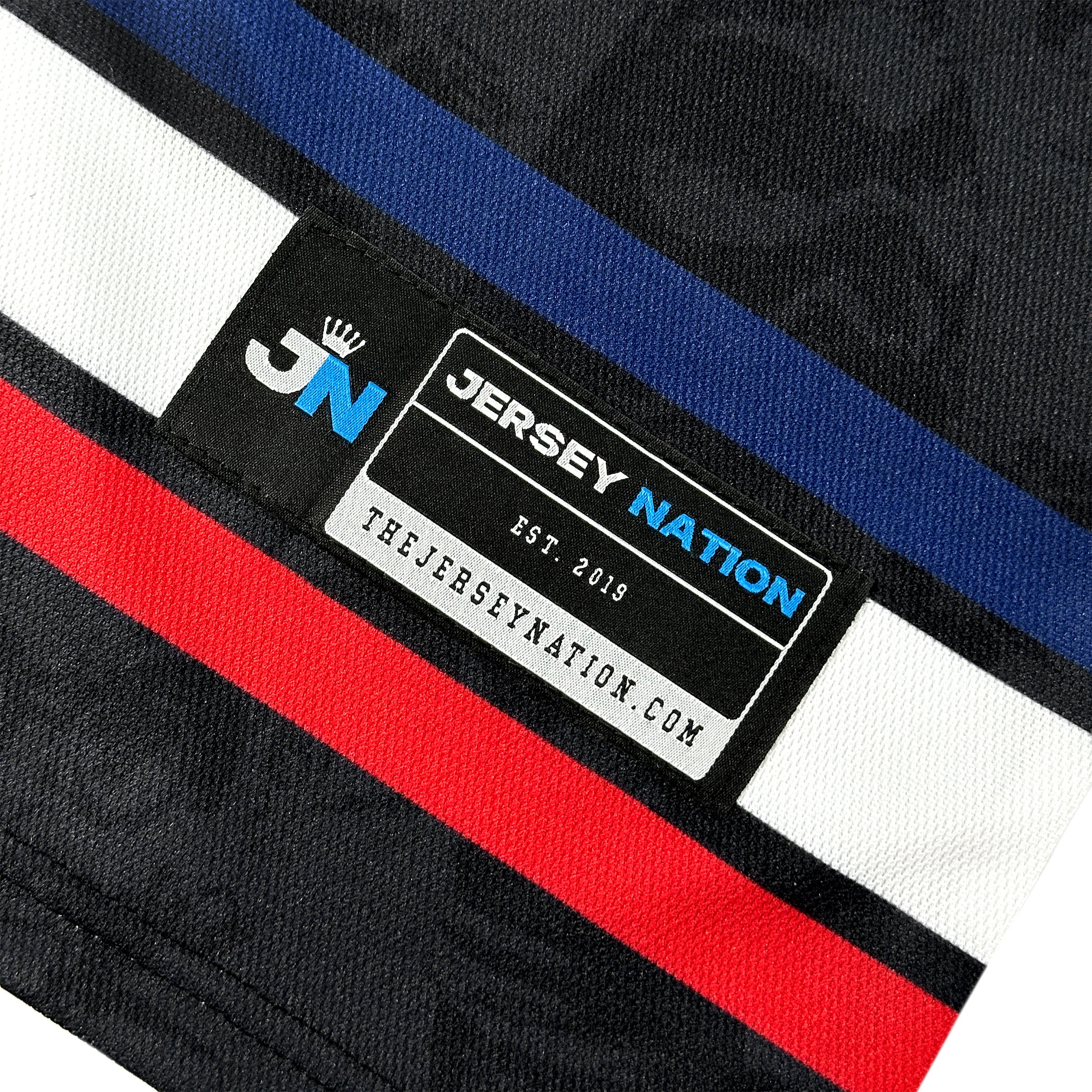 Dominican Republic Heritage Custom Ice Hockey Jersey Black Customized