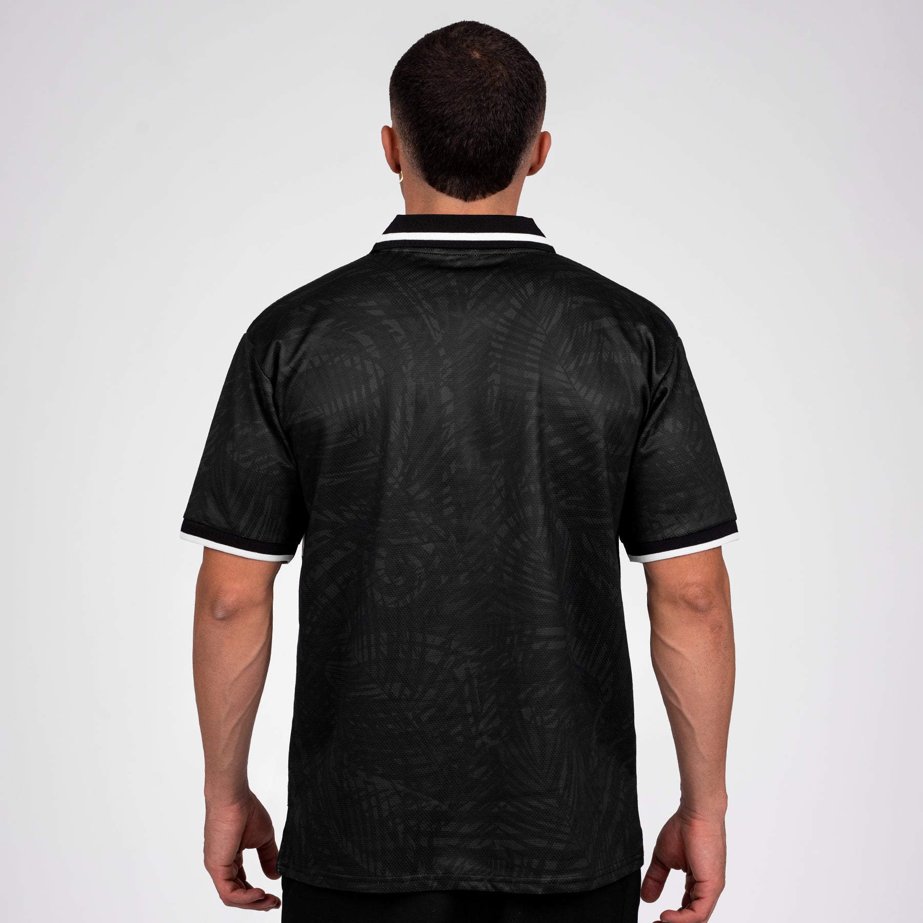 Dominican Republic Heritage Retro Custom Black Football Jersey Soccer World Shirt Model Back
