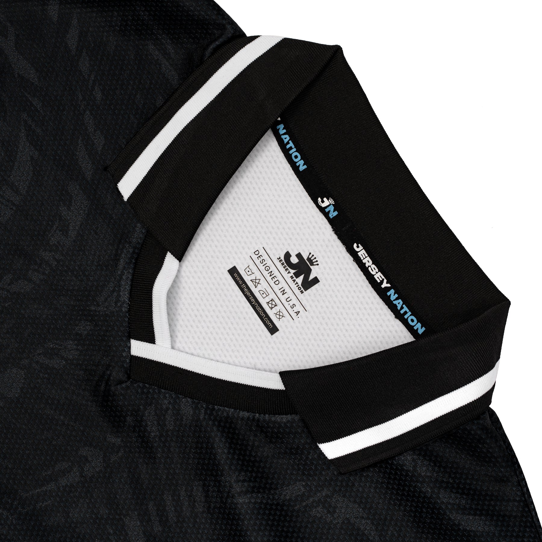 Dominican Republic Heritage Retro Custom Black Football Jersey Throwback Collar Closeup Soccer World Shirt