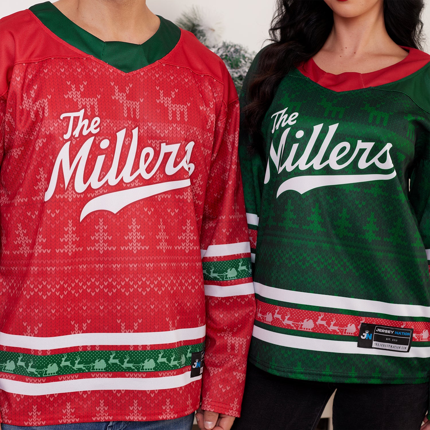 Family Christmas Custom Hockey Jersey