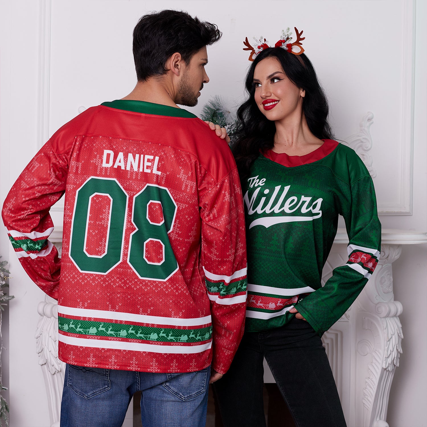 Family Christmas Custom Hockey Jersey