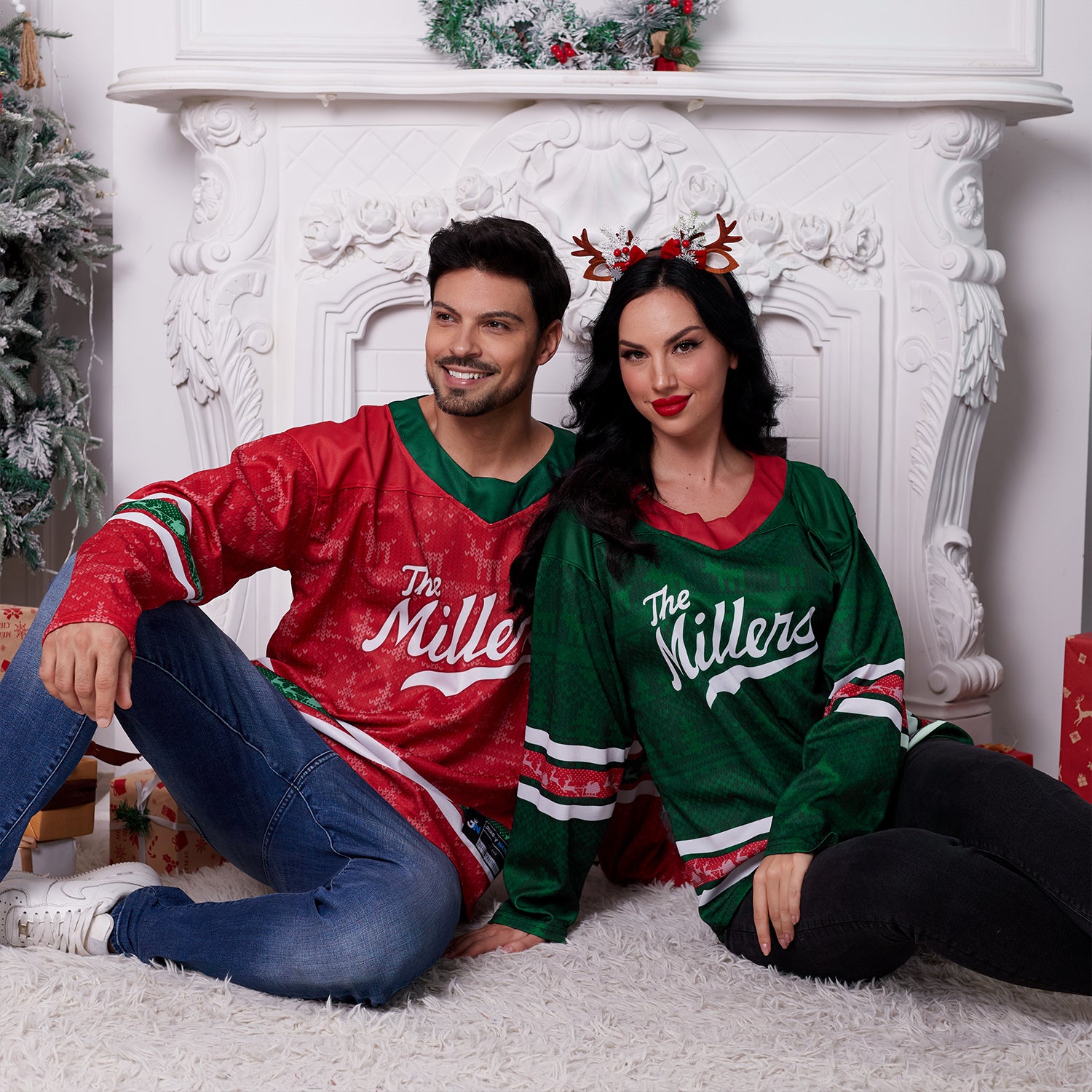Family Christmas Custom Hockey Jersey