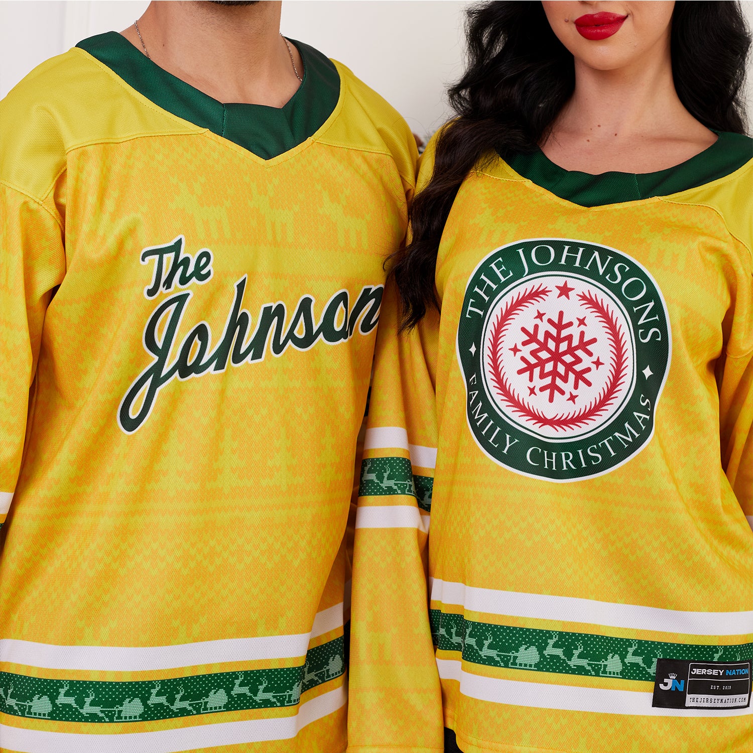 Family Christmas Custom Hockey Jersey