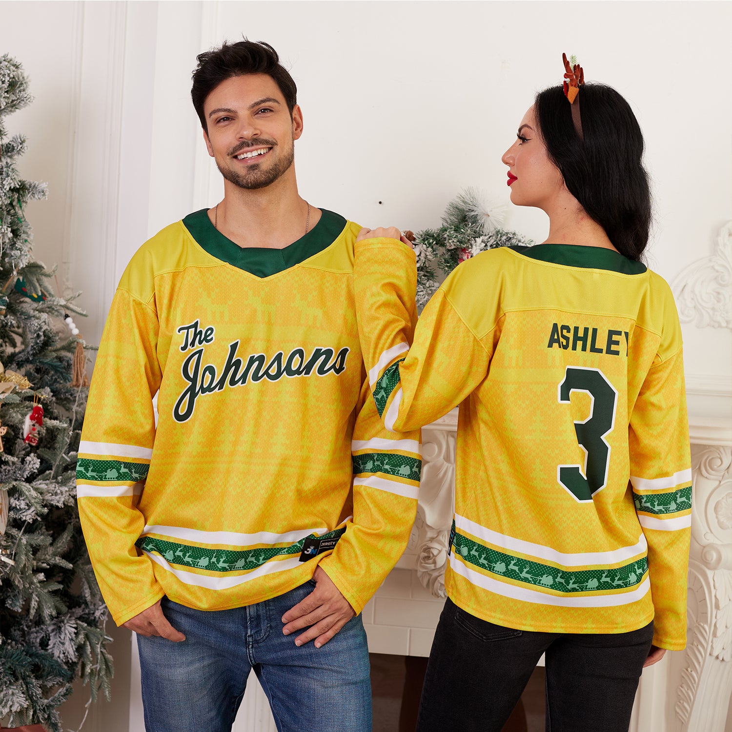 Family Christmas Custom Hockey Jersey