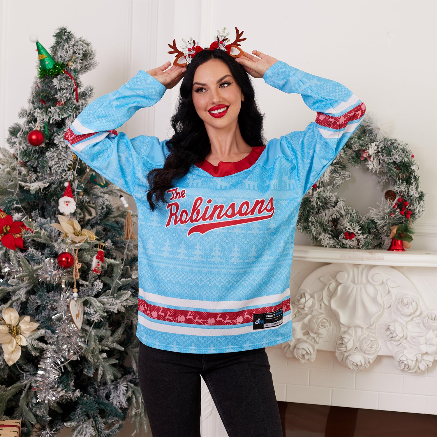 Family Christmas Custom Hockey Jersey