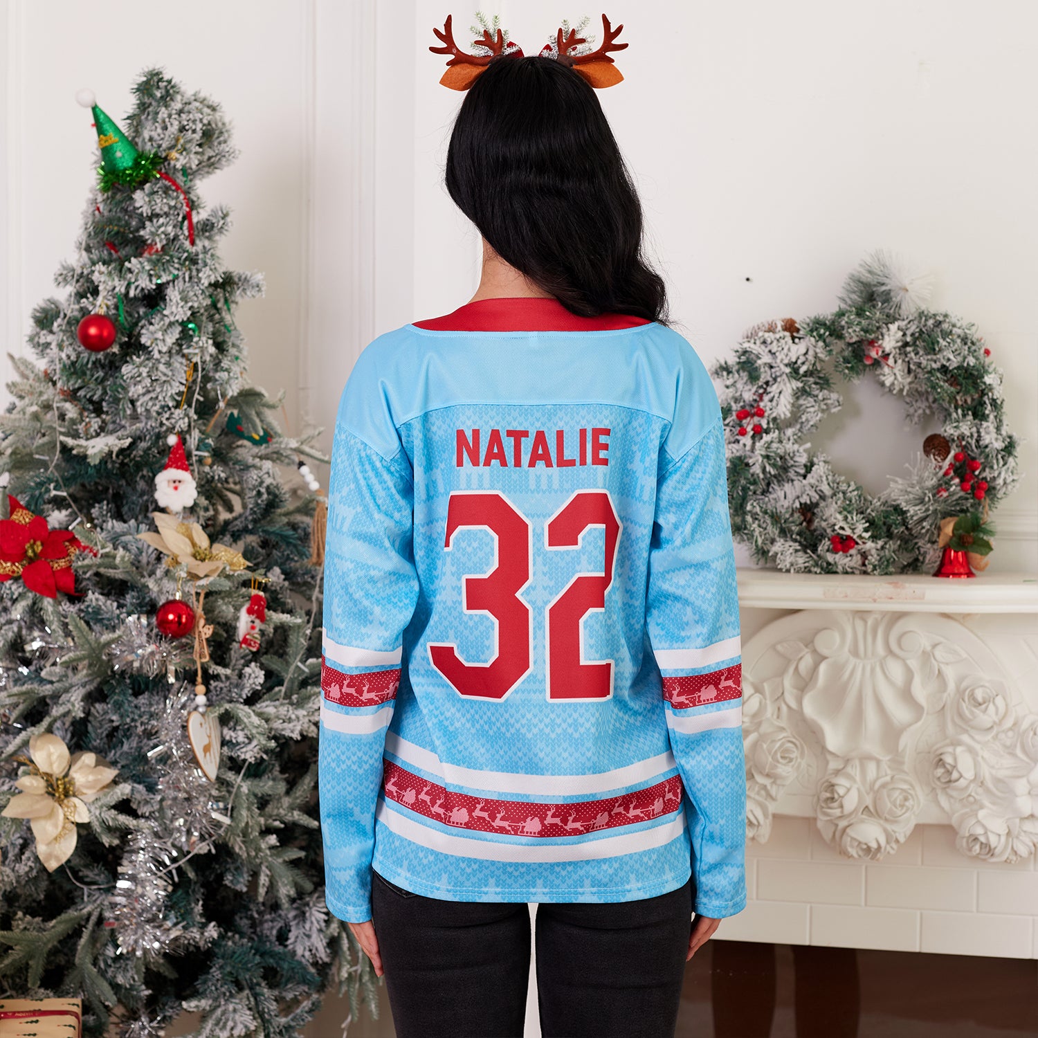 Family Christmas Custom Hockey Jersey