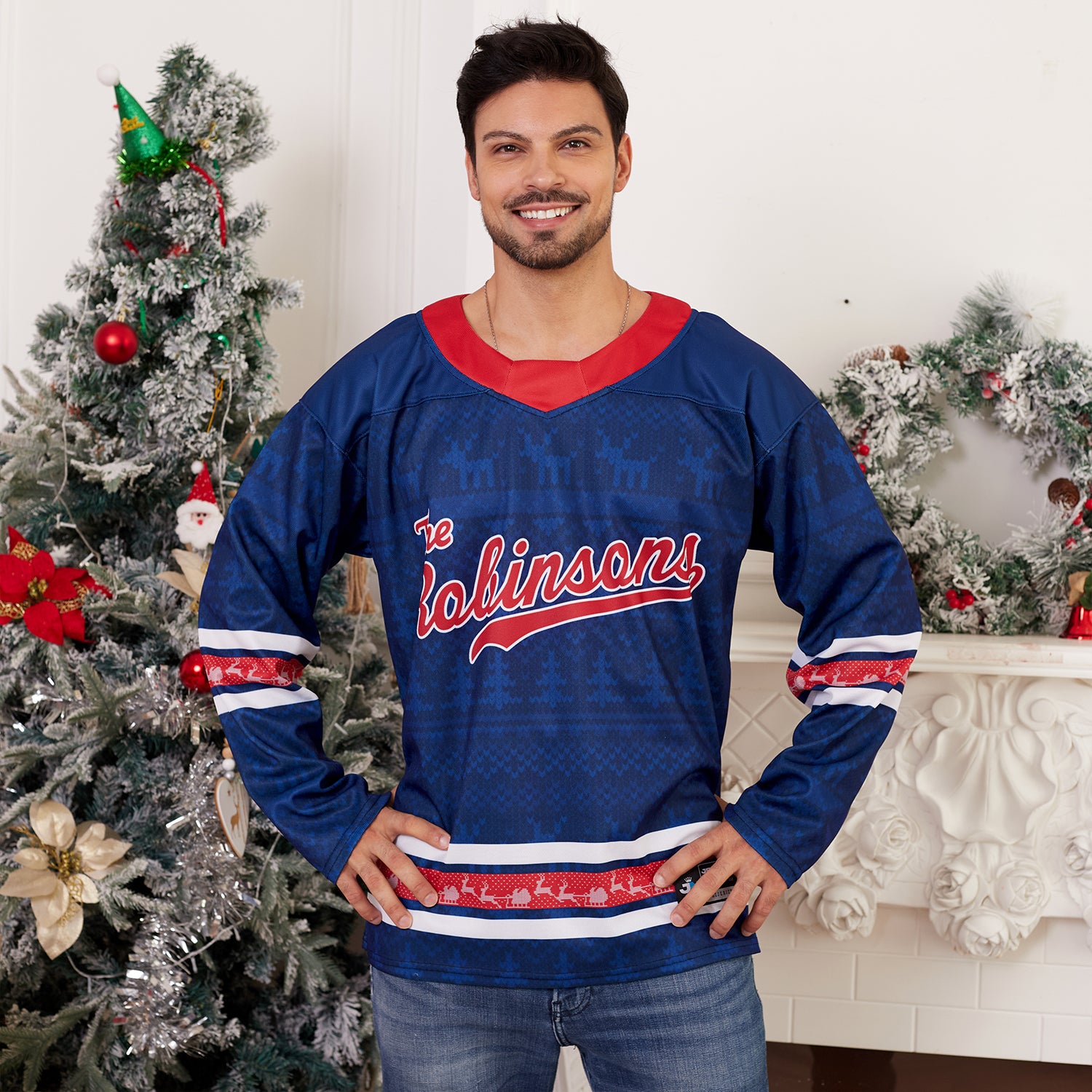 Family Christmas Custom Hockey Jersey