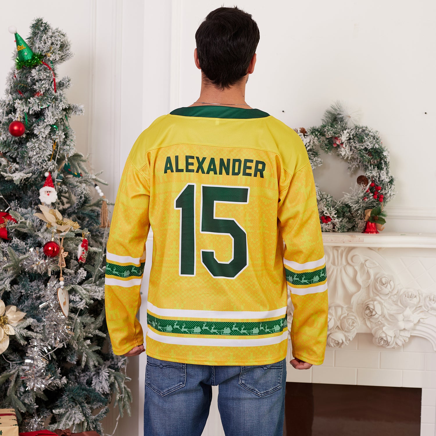 Family Christmas Custom Hockey Jersey