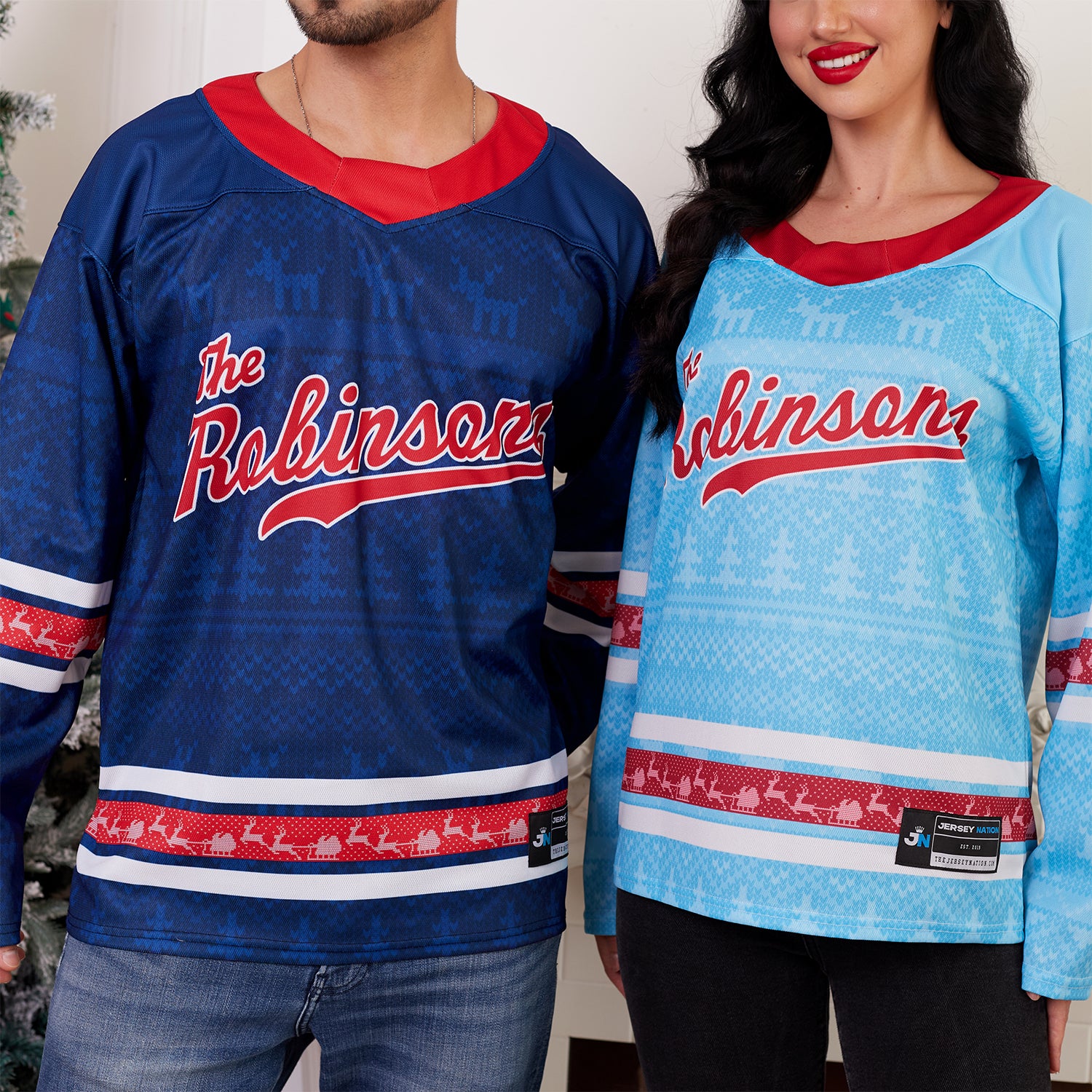 Family Christmas Custom Hockey Jersey