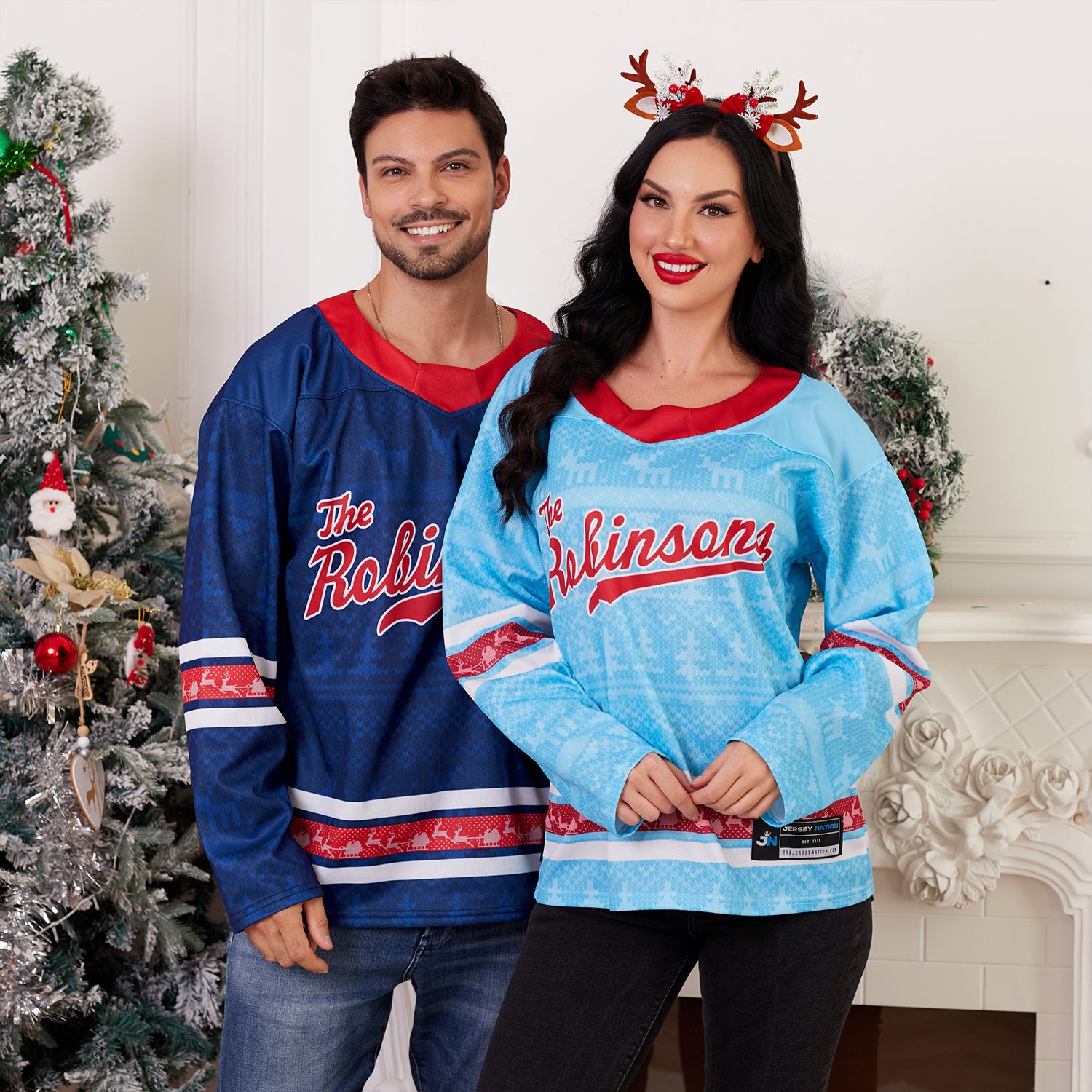 Family Christmas Custom Hockey Jersey