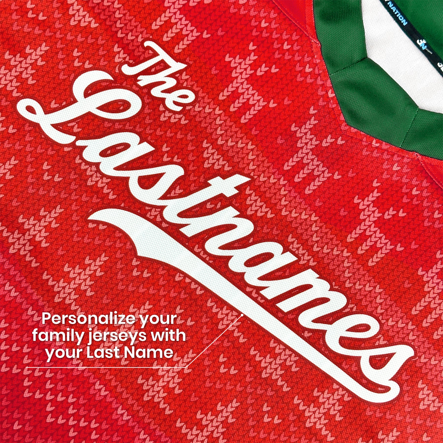 Family Christmas Custom Hockey Jersey