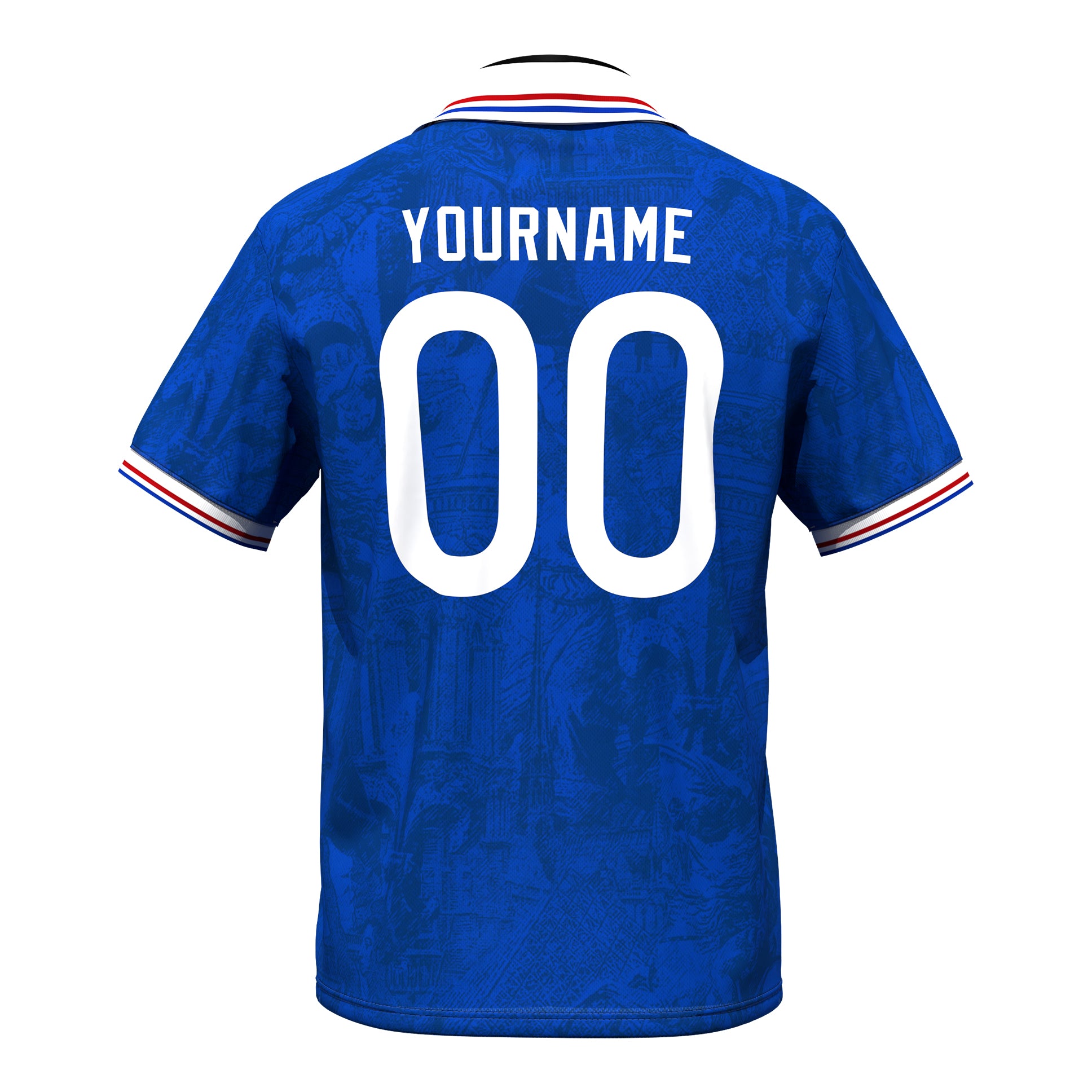 France Heritage Retro Custom Football Jersey Customized