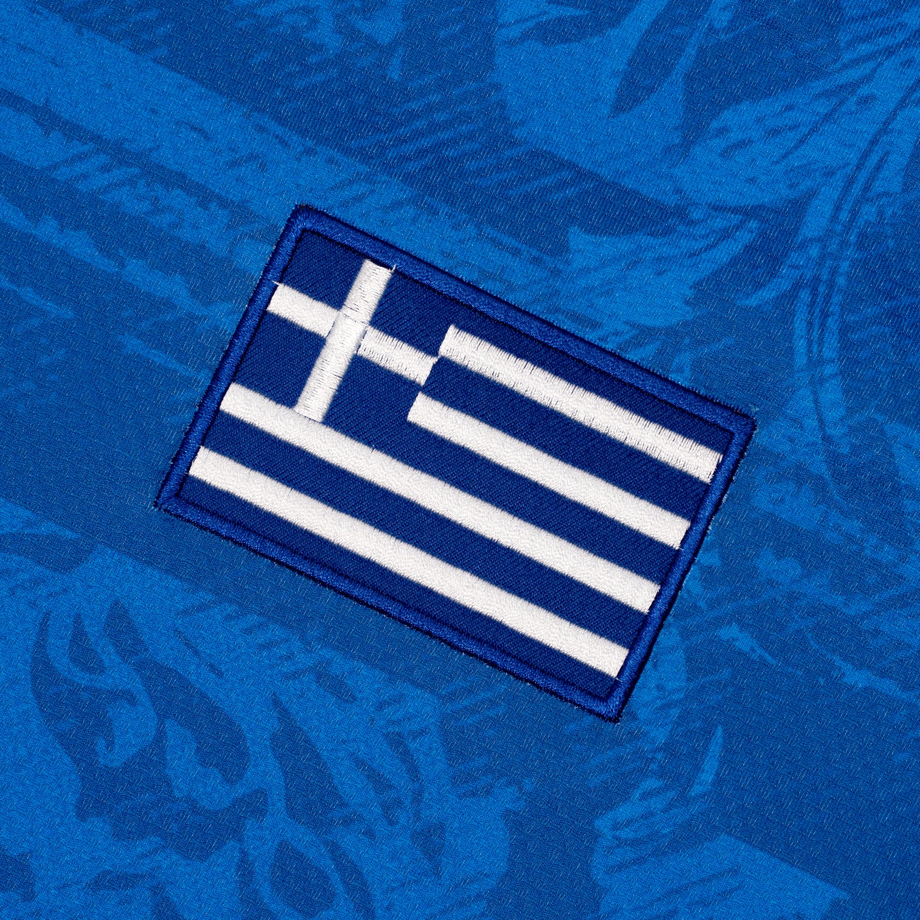 Greece Heritage Retro Custom Football Jersey Flag Stitched Closeup World Shirt