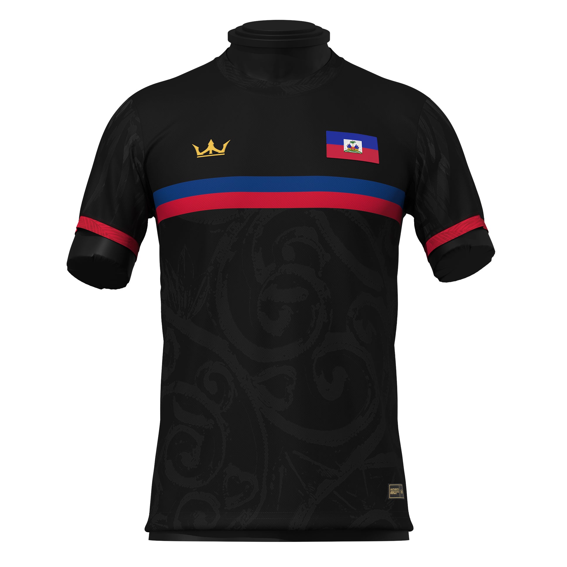 Haiti Custom Heritage Football Jersey Black