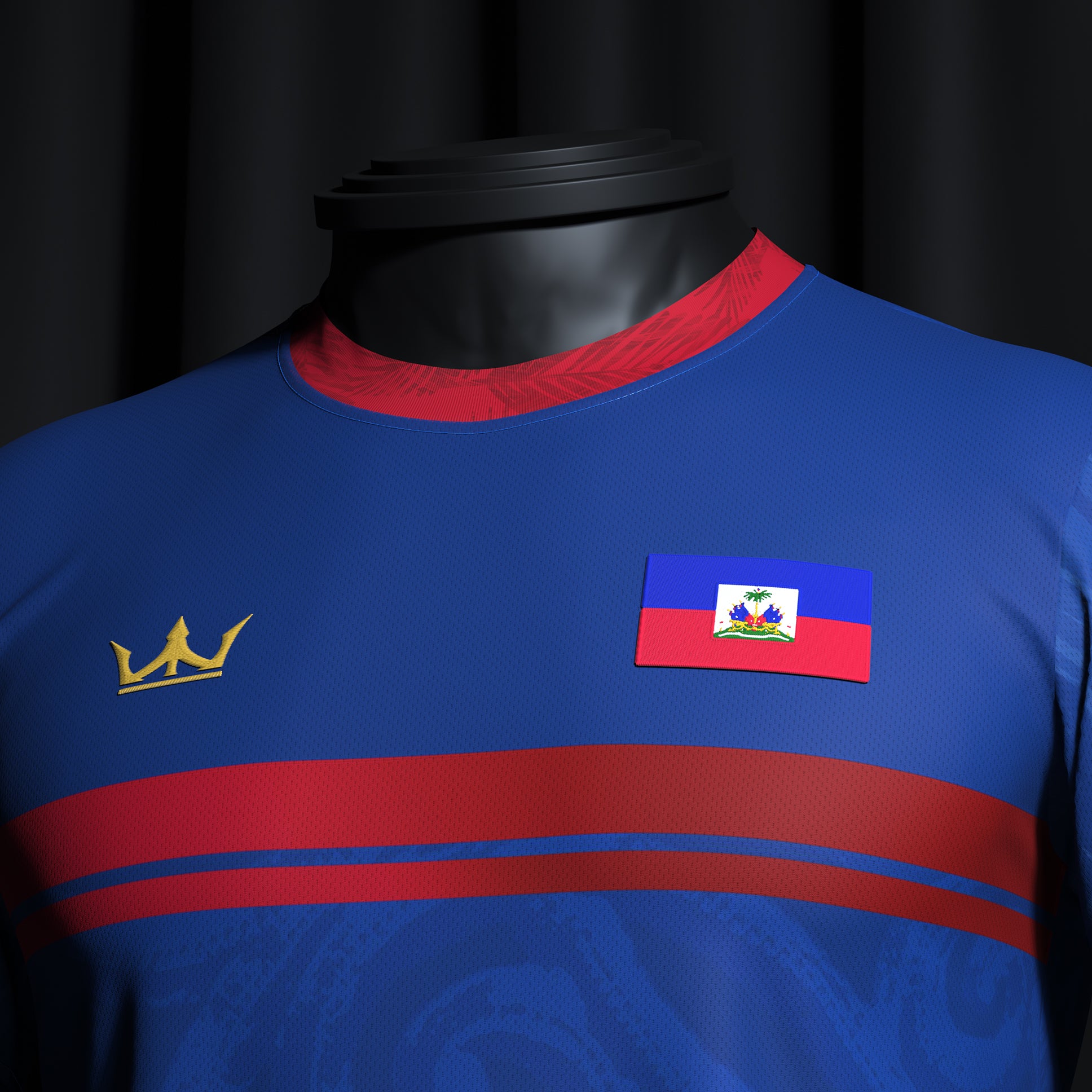 Haiti Custom Heritage Football Jersey Closeups