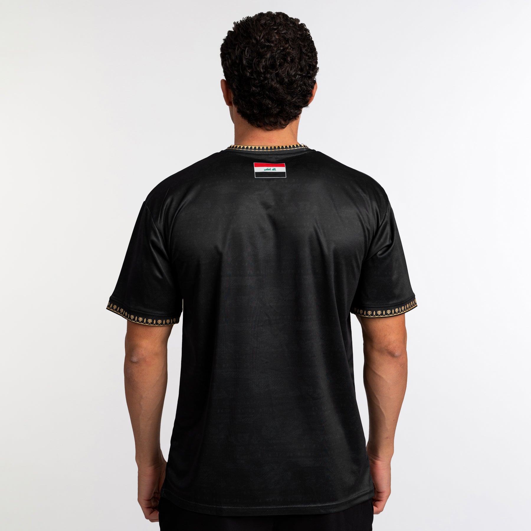 Iraq Heritage Custom Football Black Jersey Soccer Iraqi Shirt World