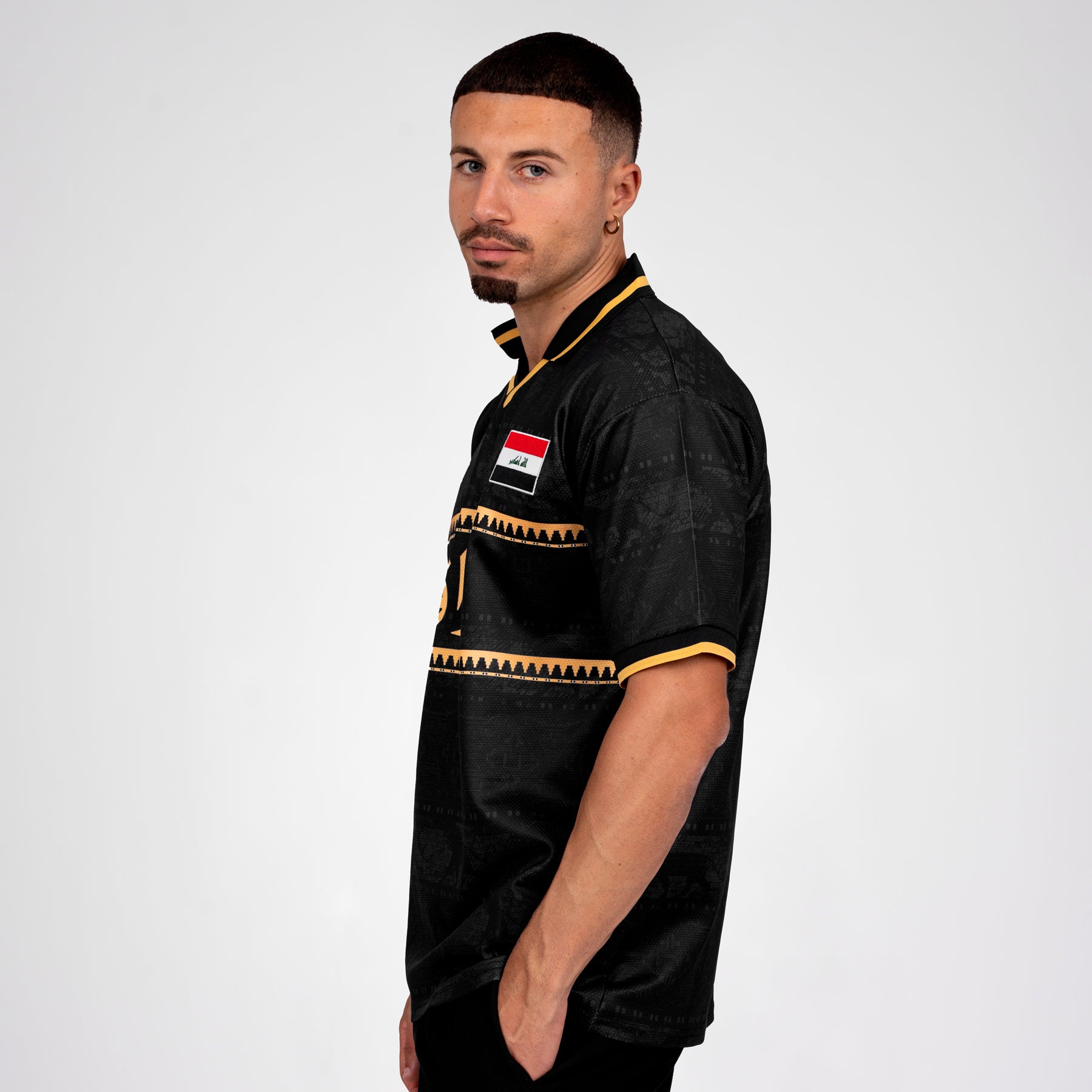 Iraq Heritage Retro Custom Football Jersey World Shirt Sleeves