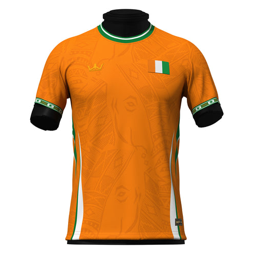 Ivory Coast Heritage Custom Football Jersey Côte d'Ivoire Orange