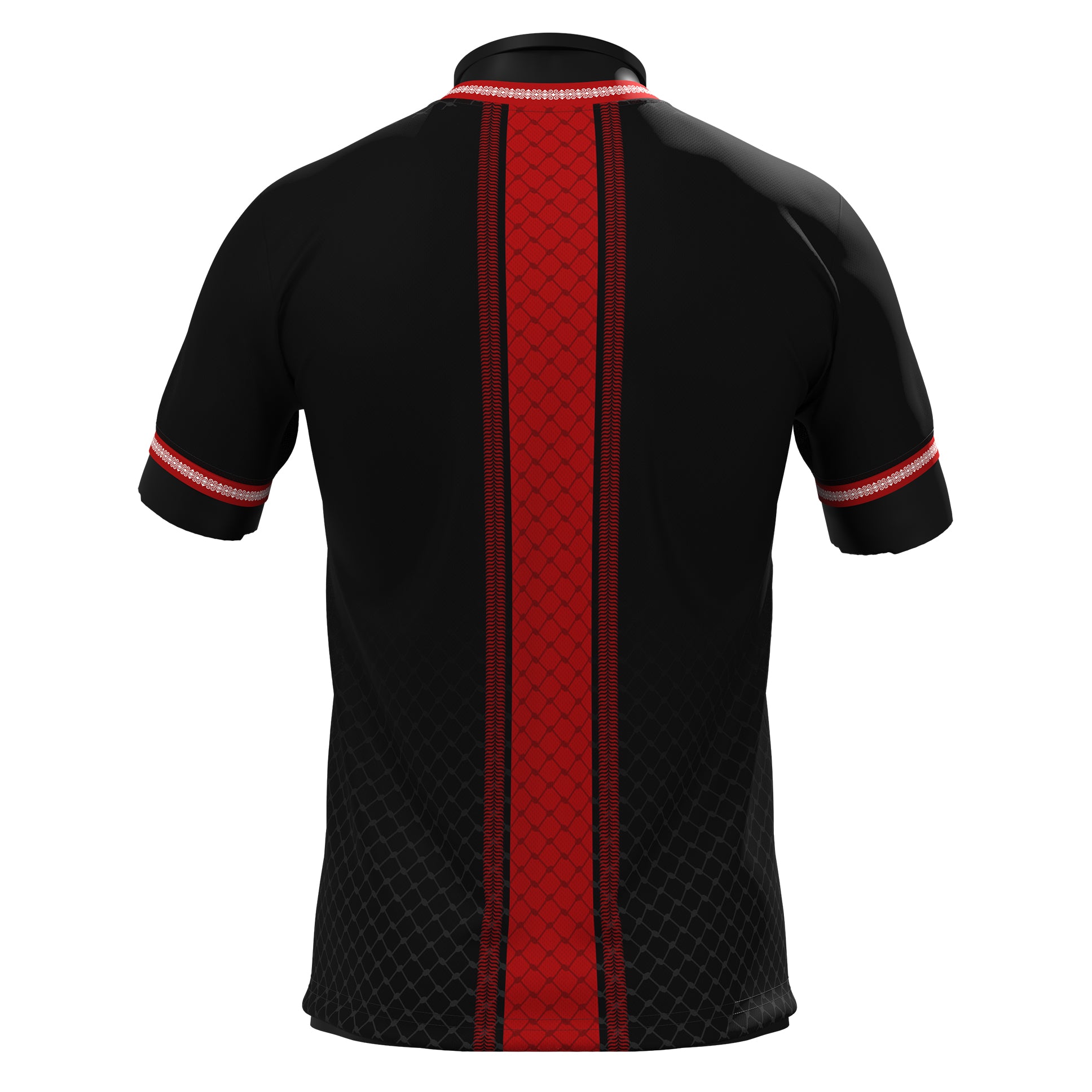 Jordan Heritage Custom Black Football Jersey Back