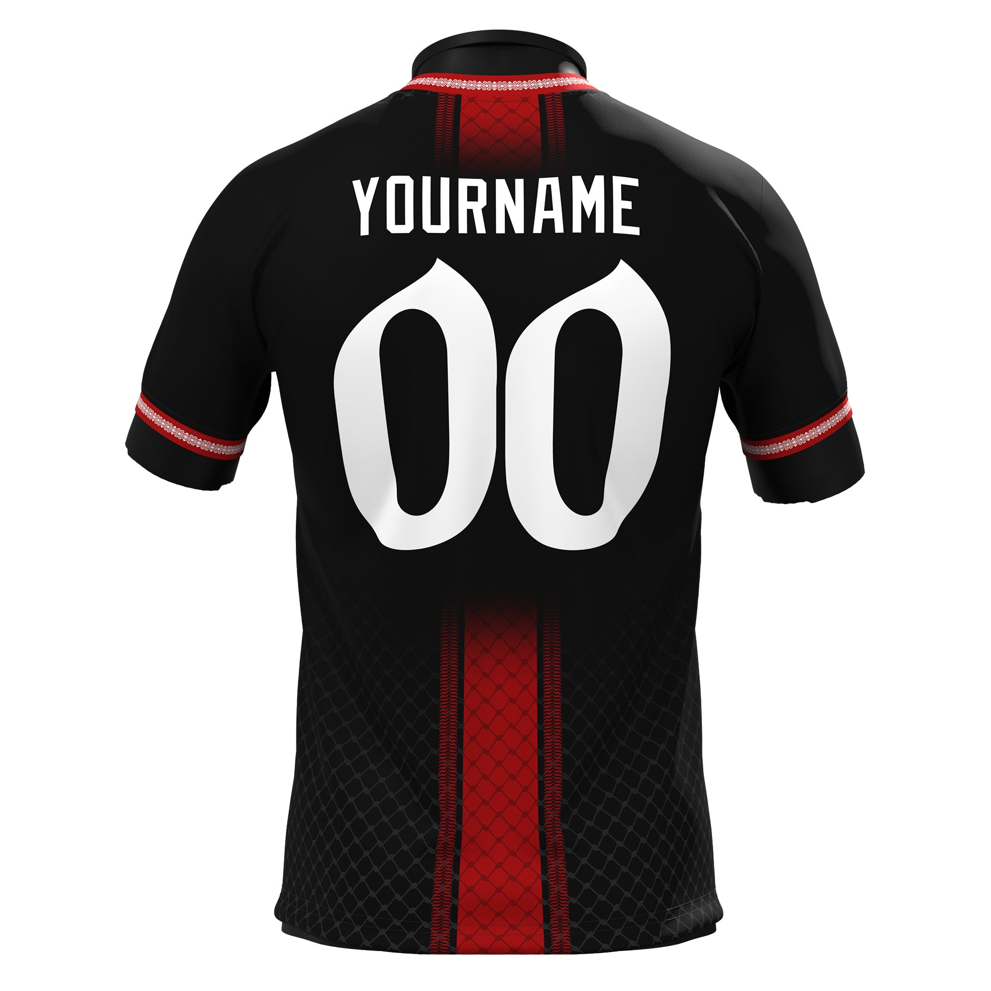 Jordan Heritage Custom Black Football Jersey Back Customized