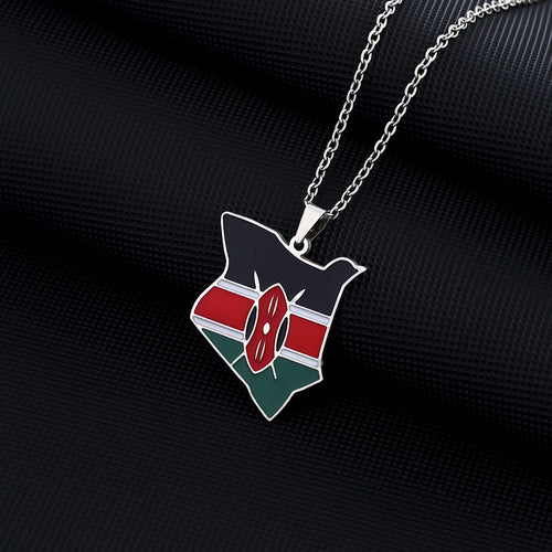 Kenya Heritage Necklace closeup silver