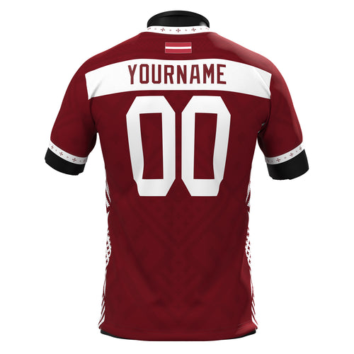 Latvia Custom Football Jersey